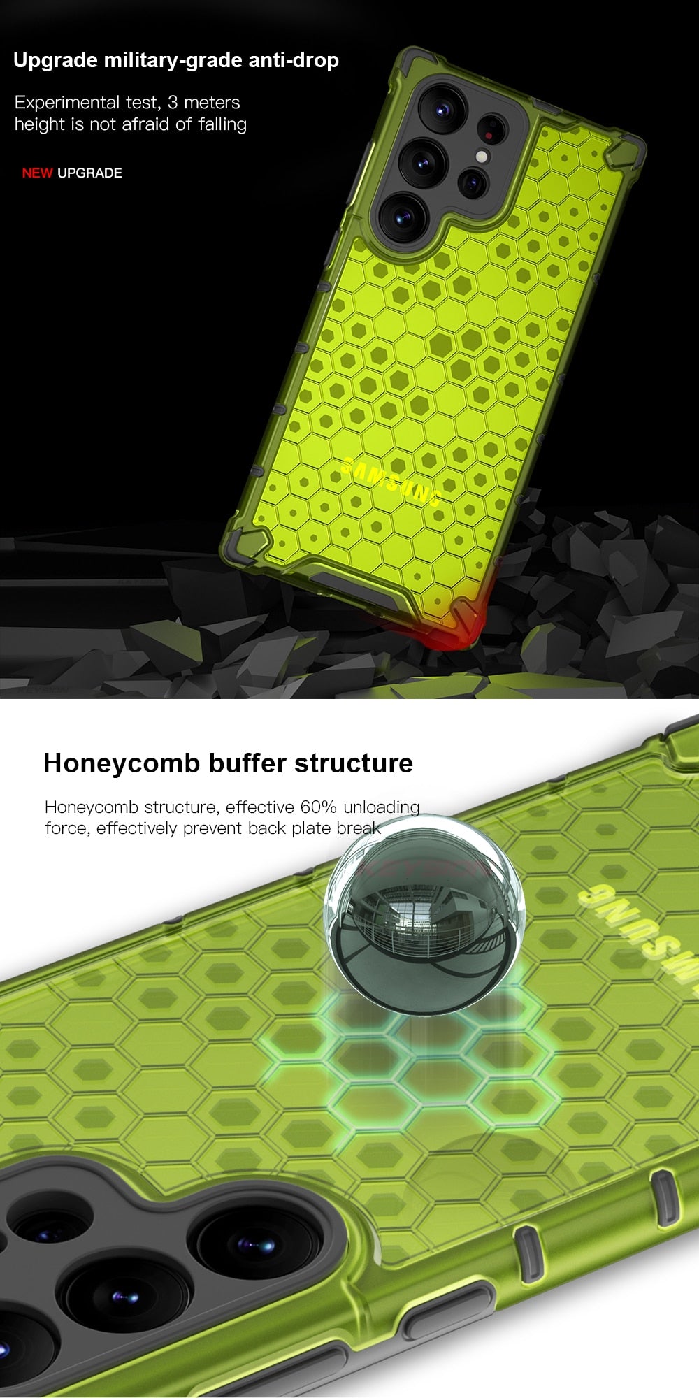 Keysion Honeycomb  Shockproof Case for Samsung - Premium Mobile Phone Cases from Keysion - Just $19.00! Shop now at Dressmycell.com Keysion Honeycomb  Shockproof Case for Samsung - Premium Mobile Phone Cases from Keysion - Just $19.00! Shop now at Dressmycell.com